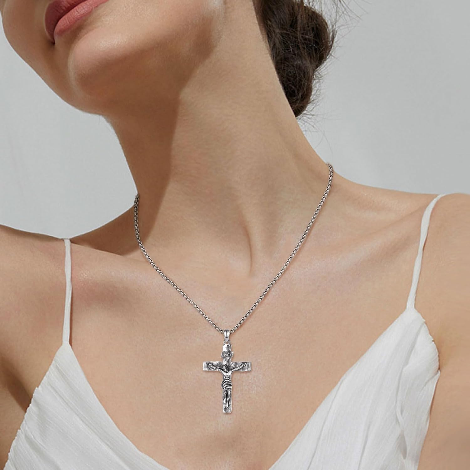 CELESTIA 925 Sterling Silver St. Michael/St. Christopher/St. Benedict/St. Gabriel/Virgin Mary/Jesus/Caravaca/Metatron/Seal of Seven Archangel Medals for Men Women Religious Gifts