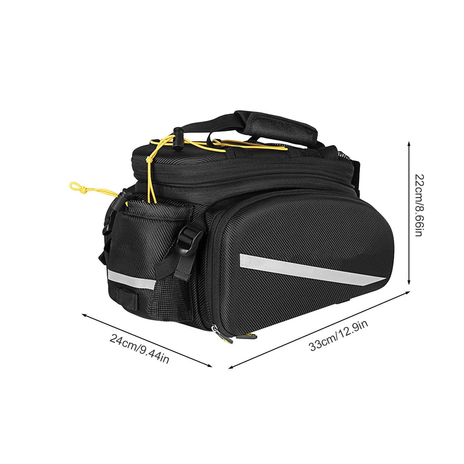 Borsa Da Bici Pannier Organizzatore Per Portapacchi Posteriore Biciclette | Grande Borsa Impermeabile Elettronica per Viaggi Ciclismo Escursionismo Shopping