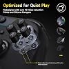 EasySMX X05PRO Wireless Controller PC Gaming Controller mit leise Tasten 2-stufige Tigger Hall Joysticks 2 programmierbare Tasten 1000mAh Akku Kompatibel mit PC/Switch/Android/iOS-Schwarz