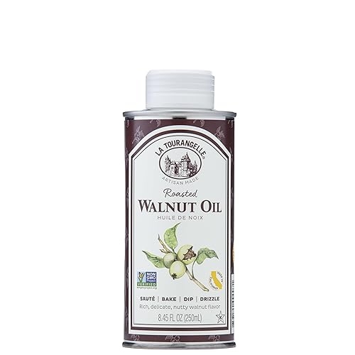La Tourangelle Aceite de nogal tostado fuente de ácido graso omega-3 a base de plantas para cocinar hornear y belleza 845 onzas líquidas