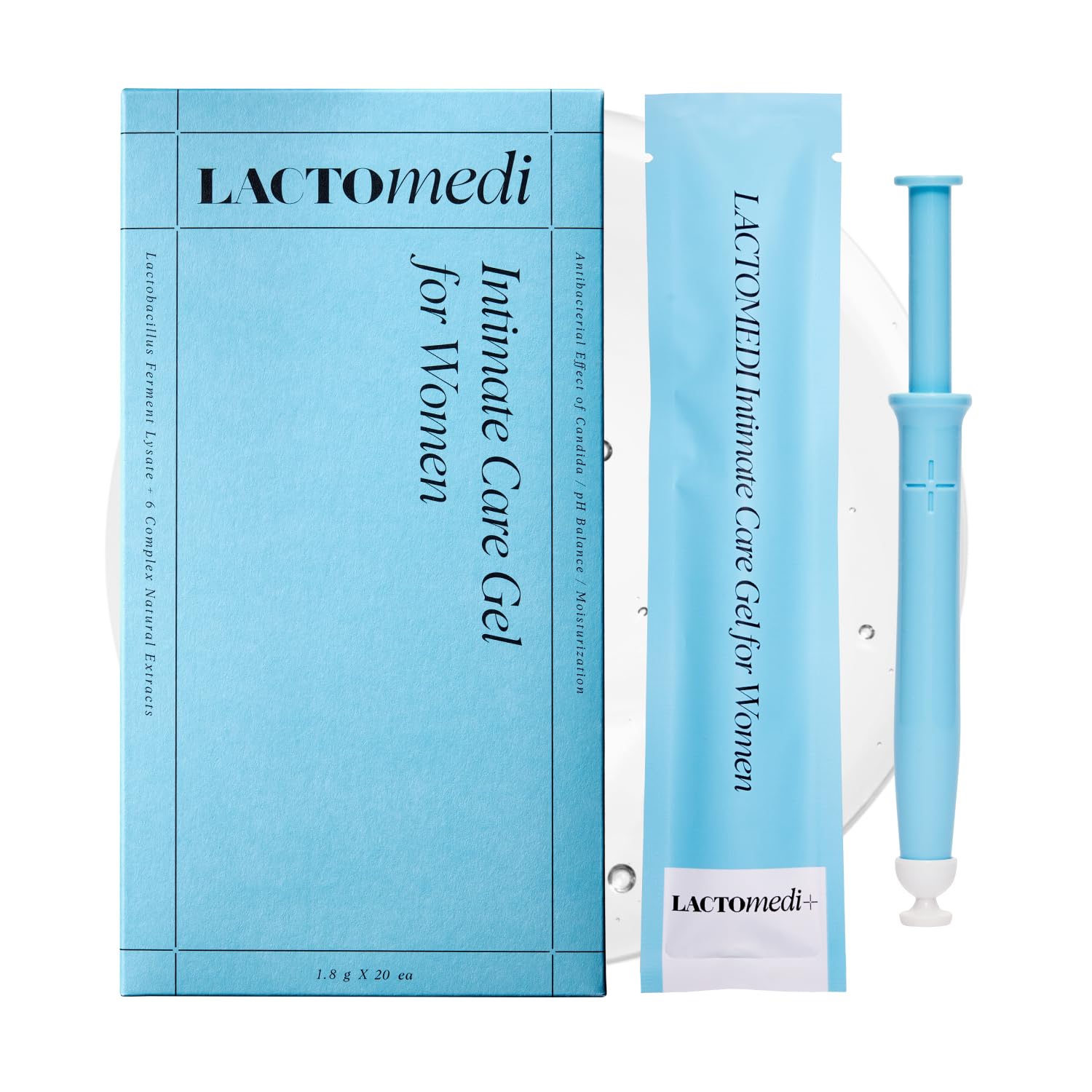 LACTOMEDI Intimate Care Gel | 20-Day Intensive Care Package | Vaginal Probiotics Applicator | Yeast Infection Care | BV Gel | pH Balance Gel | Itchiness and Unpleasant Odor | 1Box x 20pcs