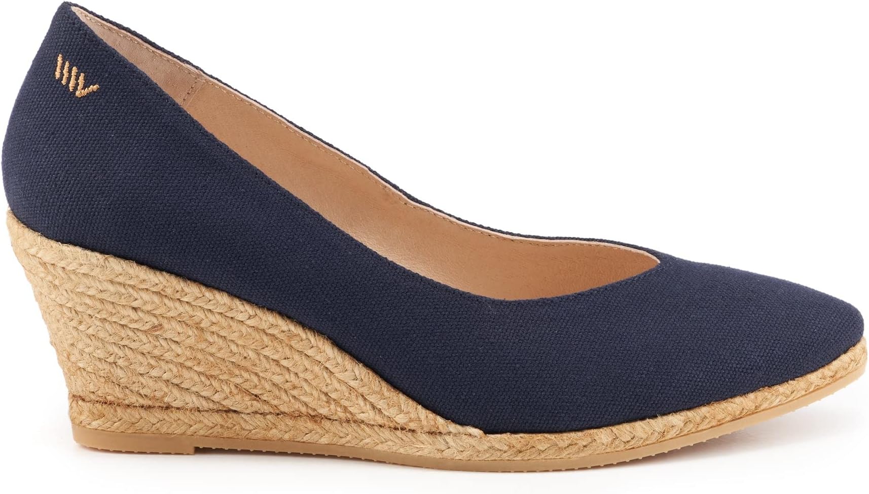 Viscata Roses Espadrille Canvas Wedges Spain Handmade 2 ½” Heel Woman Wedge Pumps with Organic Cotton Canvas and 100% Natural Jute Midsole for All Occasions: Casual, Work, Party