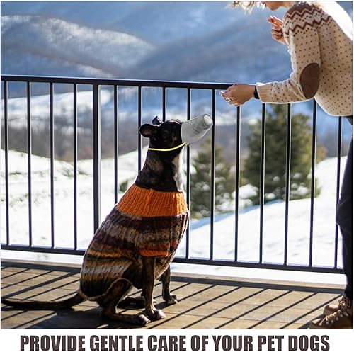 Miniatura 4 de STOBOK Máscara de gas ajustable para perro, bozal, reutilizable, para cachorros, filtro contaminante del aire transpirable para perros pequeños y