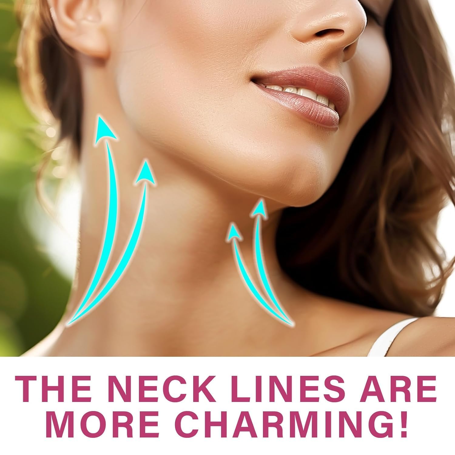 Neck Wrinkle Patches, High Elastic Neck Strips, Instant Tape for Lifting Loose Skin, Improve Fine Lines & Wrinkles, 10 Count (Brown, Normal)