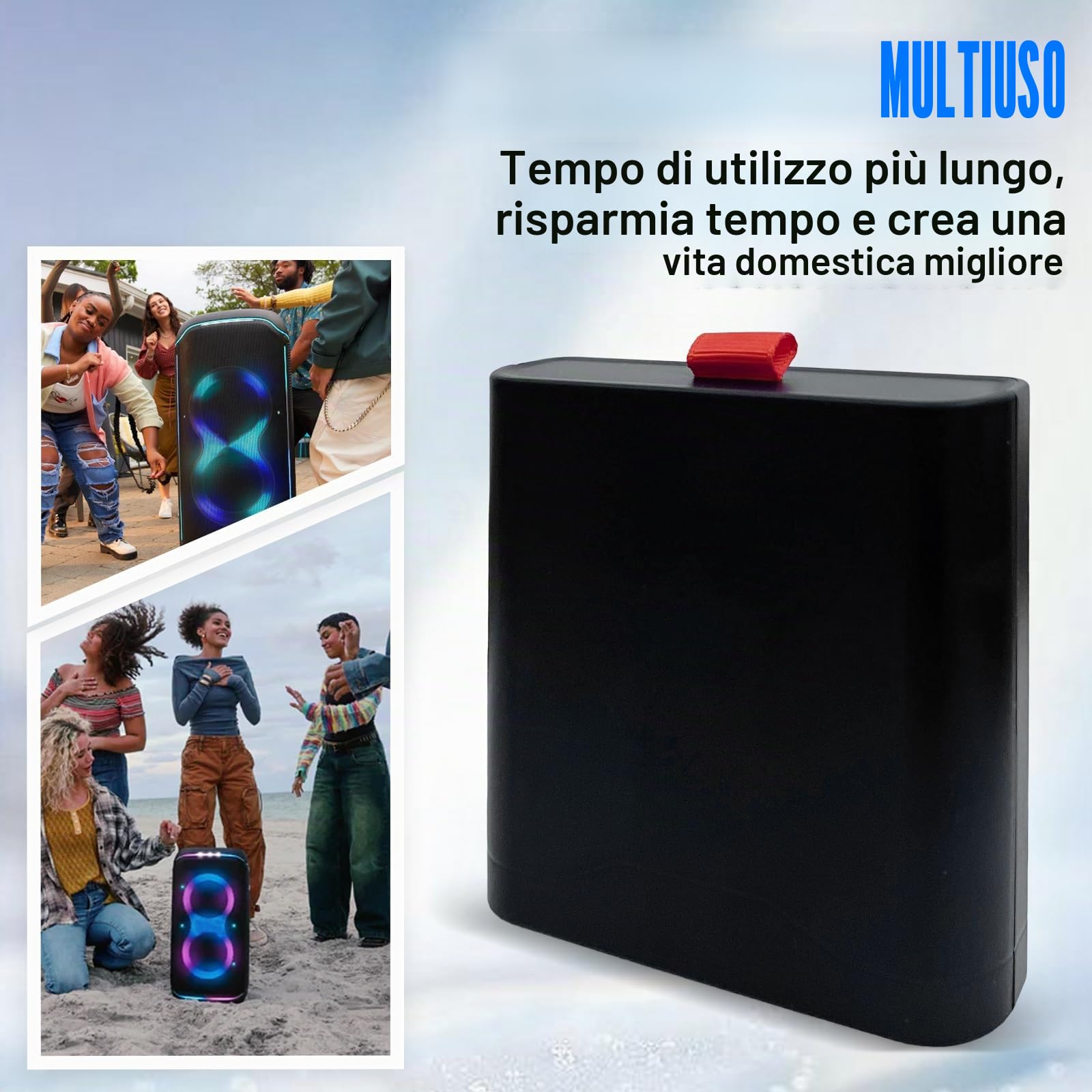 Batteria per JBL PartyBox Stage 320 e Xtreme 4 altoparlanti portatili, sostitutiva per JBL Batteria 400, 7,4 V, 10000 mAh, agli ioni di litio
