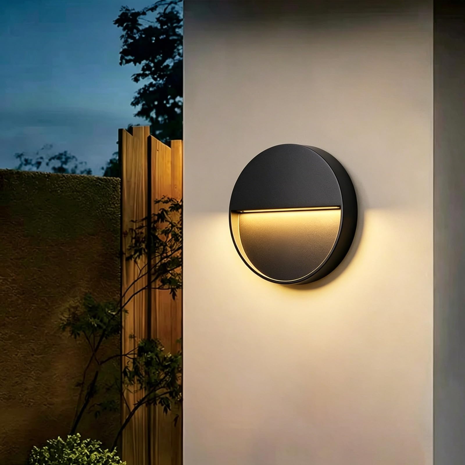 SDUYTDG IP65 Waterproof Stair Lights Warm White 3000K Exterior Wall Lighting Fixtures for Steps,Walkway,Sidewalk,Patio,Pathway Matte Black Porch Lamp Outdoor Wall Mount Lamp