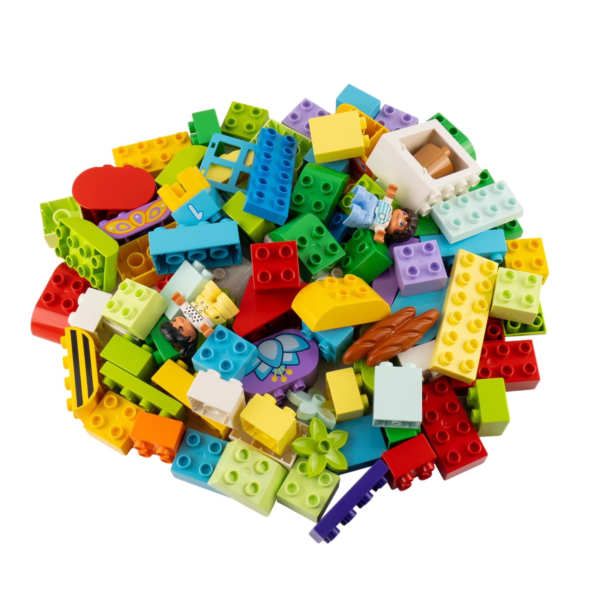 Lego® DUPLO® Sondersteine – 120 Stück Bunte Bausteine | Gemischte Formen & Größen | Perfekt für Kreative Bauprojekte | Ab 1,5 Jahren