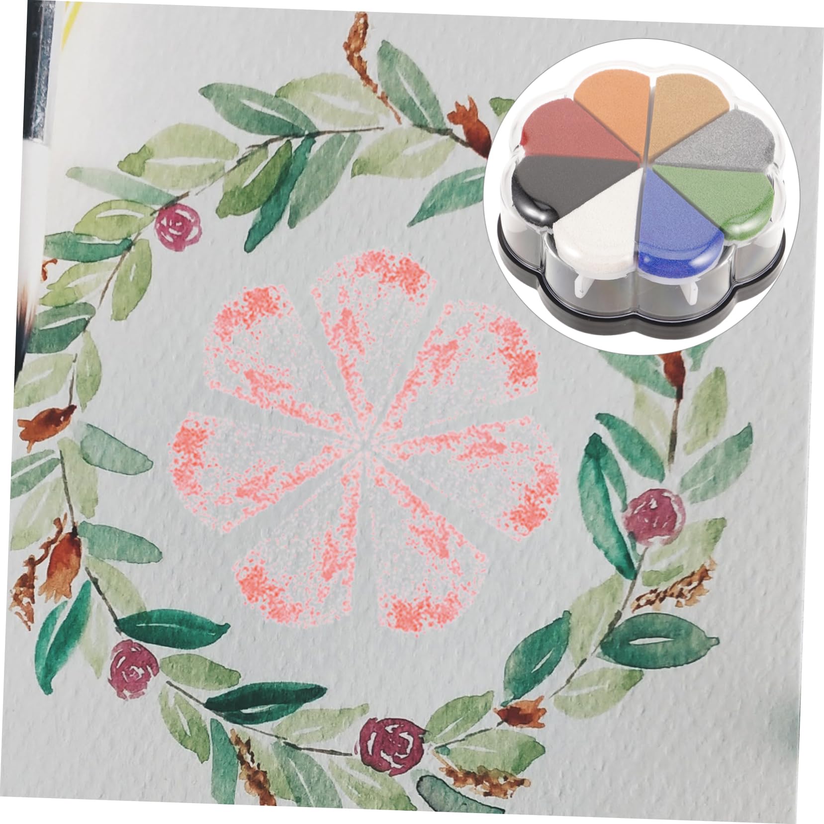 SHINEOFI 2pezzi Cuscinetti Per Timbri Colorati Inchiostro Lavabile Per Scrapbooking e Design Creativi e Versatili Facile Da Usare e Portatile