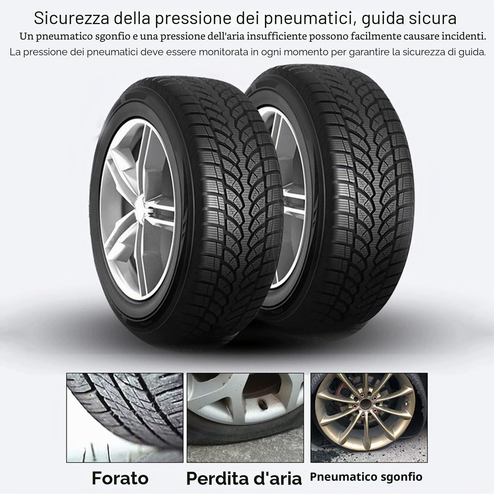 TPMS Universale TPMS Con Sensori 4/6 Sensori Esterni 8,5 Bar Monitoraggio Della Pressione Dei Pneumatici Monitor Di Ricarica Solare TPMS Sensore Di Pressione Dei Pneumatici TPMS,4 wheels,8.5bar