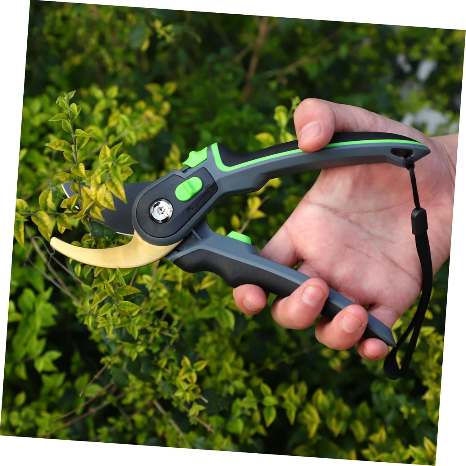 Heavy Duty SK5 Steel Pruning Shears for Gardening Garden Trimmer Hand Tool for Trees and Shrubs Ergonomic Handle Sharp Blades for Trimming and Shaping Plants