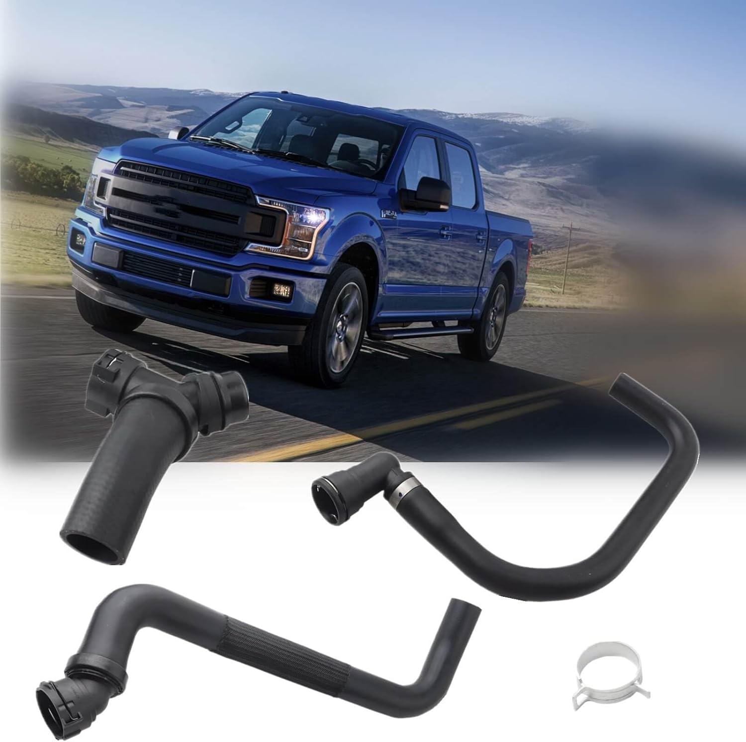 Upper Radiator Hose Y-Connector Lower Degaus,Replace DR3Z-8566-A CL3Z-8260-A BL3Z-8C350-A,Compatible with Ford F-150 5.0L 2011-2020