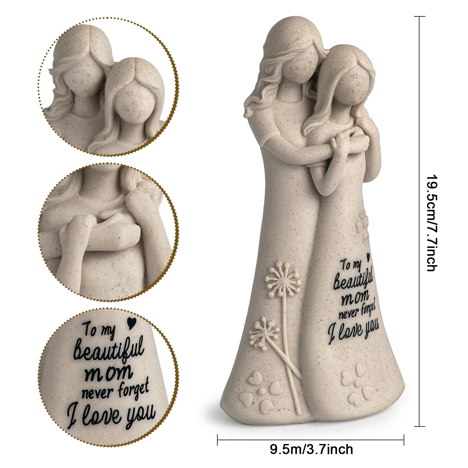 YTHISPF Mom Birthday Gifts from Daughter Mother in Law Gifts, Mothers Daughter 7.7