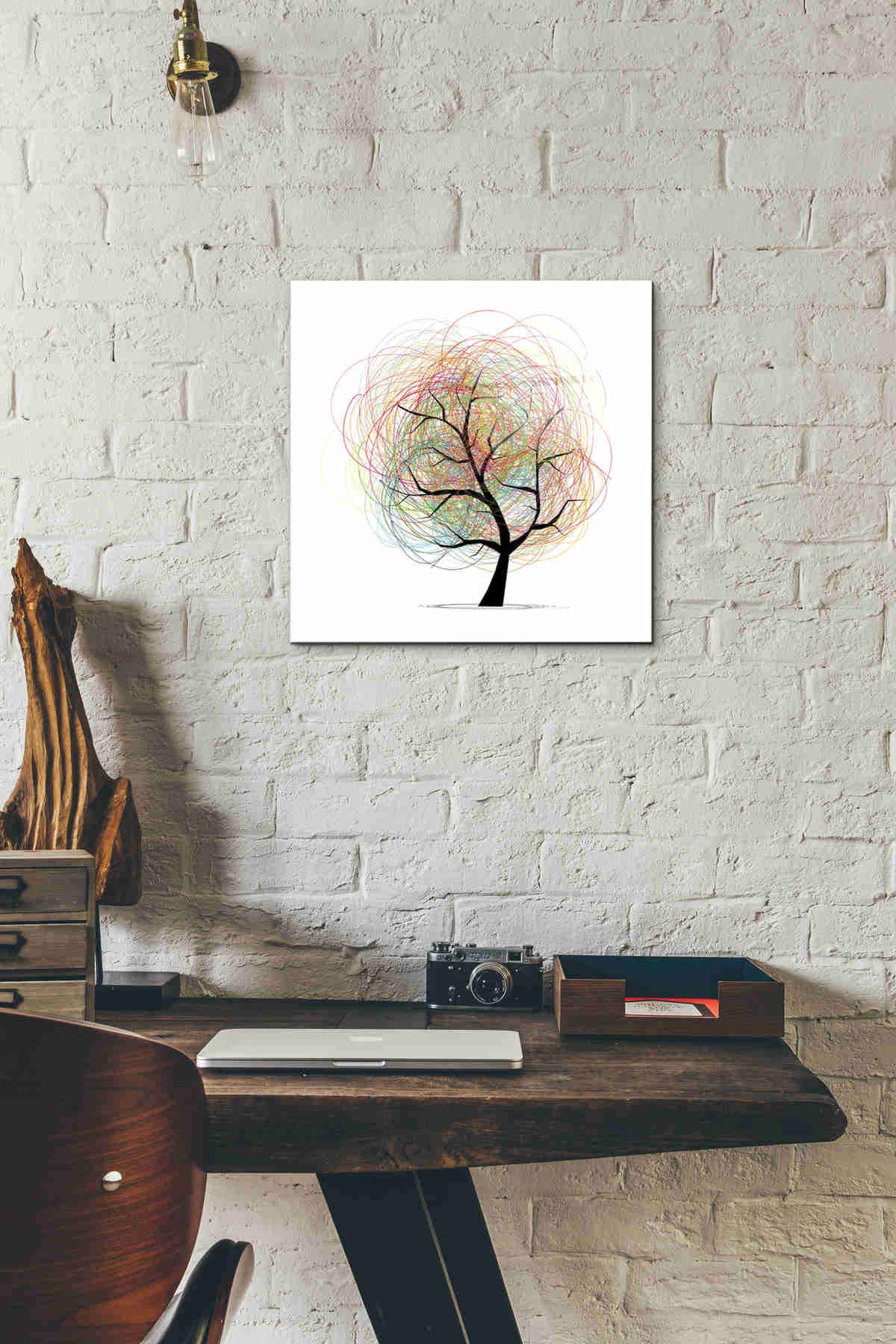 Amazon.co.jp: Epicグラフィティ子供のツリー強化ガラス壁アート、18