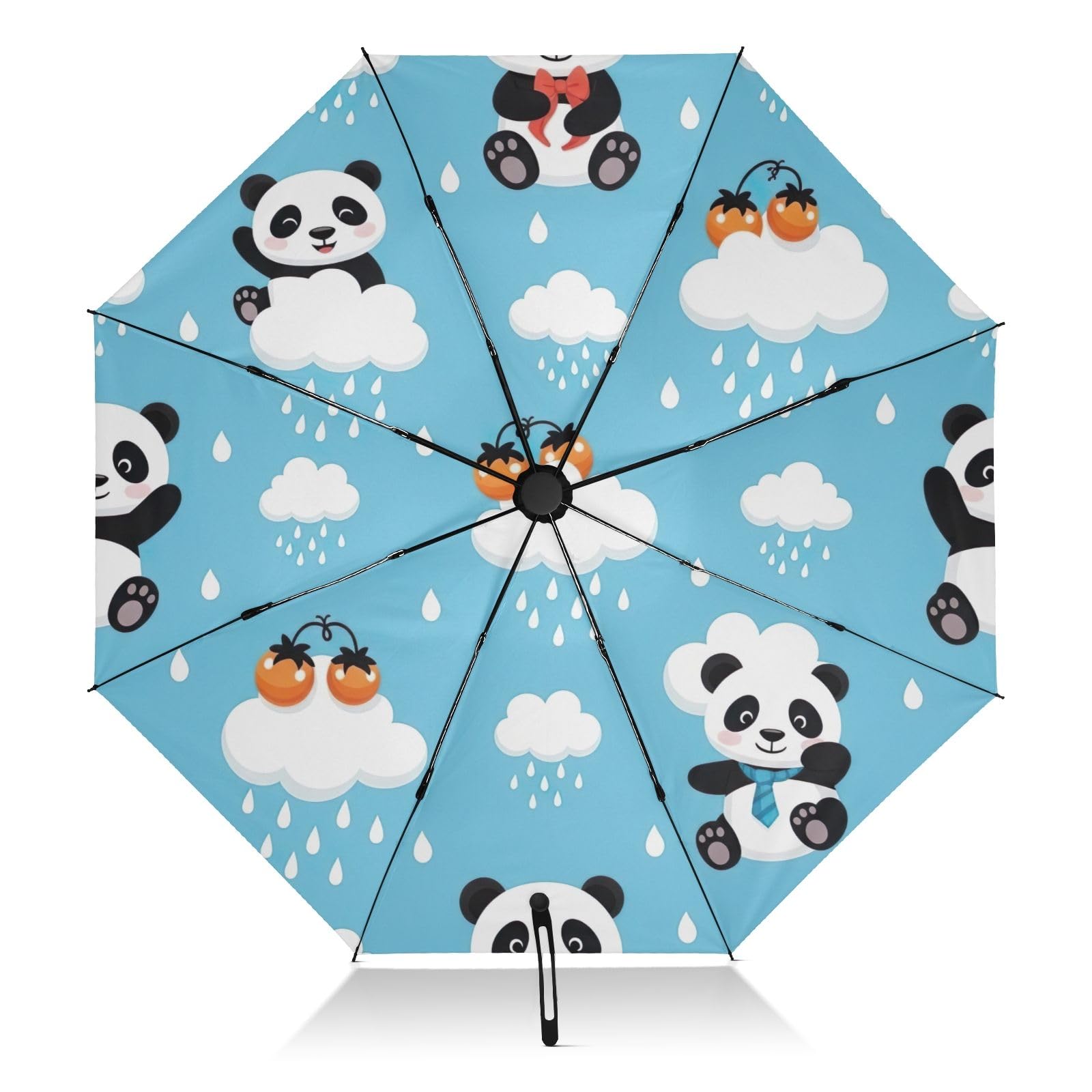 Parapluie pliable automatique panda GAIREG compact et robuste - 8