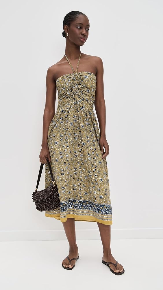 Velvet Women's Odette Dress, Saffron Floral, L at Amazon Women's