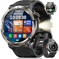 Blackview Smartwatch Uomo, Orologio Intelligente Fitness con Chiamate Bluetooth,1.45″ Militari Smart Watch Tracker 100+ Modalità Sportive per Cardiofrequenzimetro,SpO2, Torcia,Bussola per Android iOS
