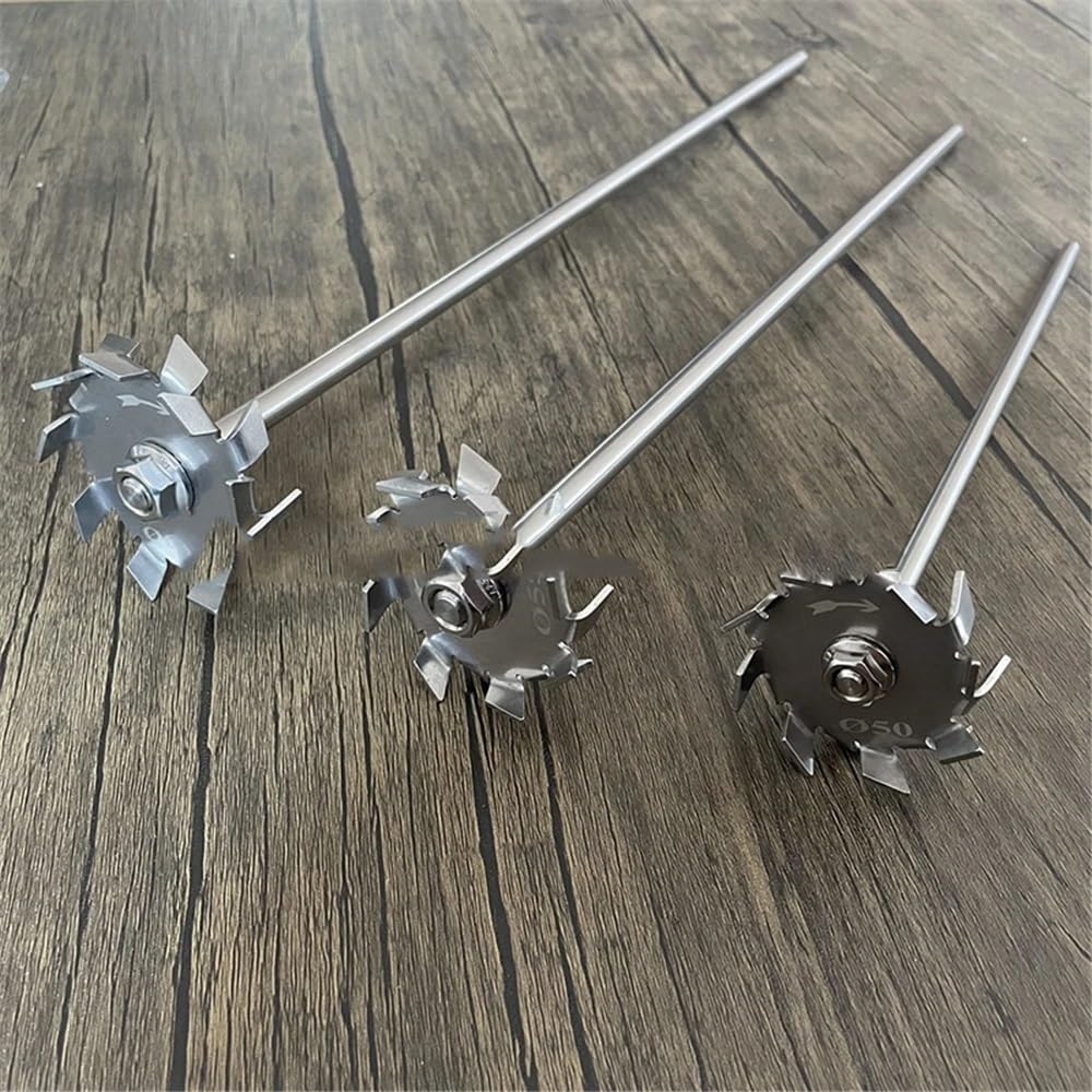 Asta di agitazione sopraelevata, Set di bacchette di agitazione con disco di dispersione in acciaio inossidabile Lab 304 da 3 a 12 cm(10cm disk with rod)