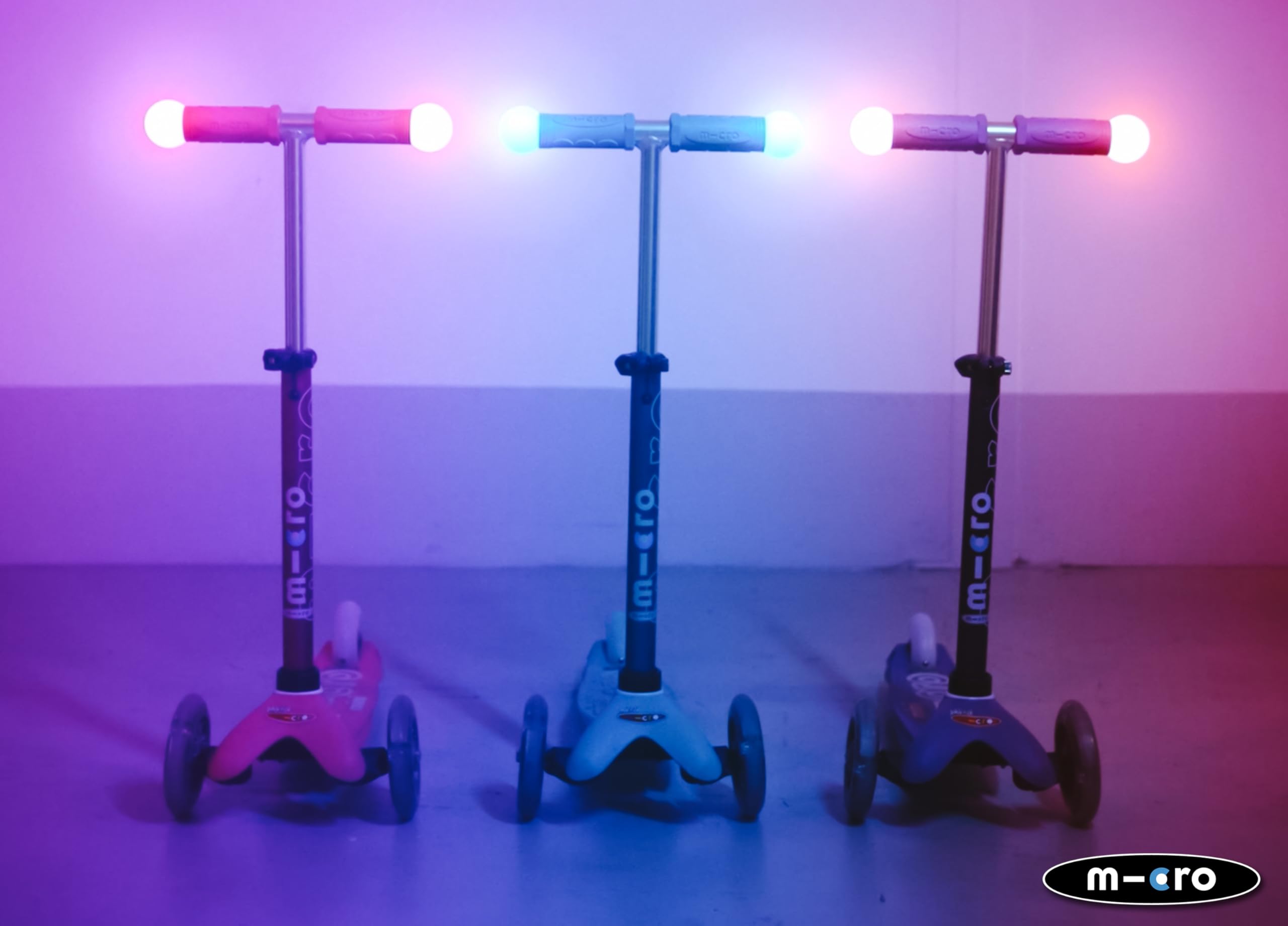 micro™ Mini micro Deluxe Magic 3in1 | Höhenverstellbar & Mitwachsend | Das ORIGINAL | Kinderroller ab 1 Jahr | Inklusive LED Rollen, Griff & Sitz | Jungs & Mädchen 1-6 Jahre
