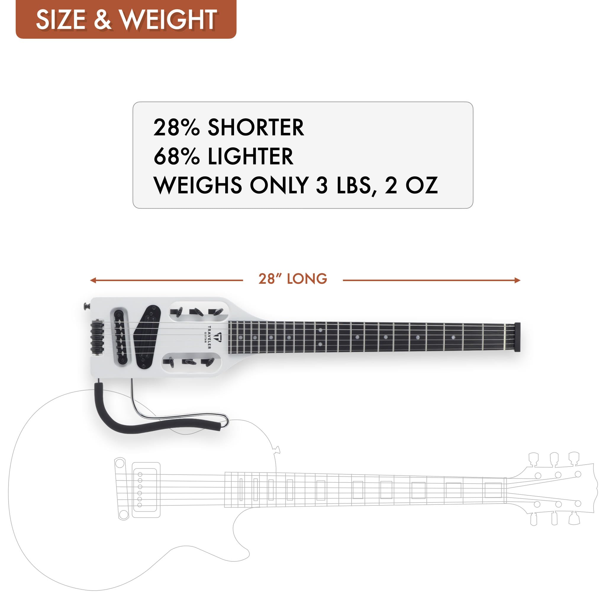 Traveler Guitar - Ultra-Light Electric - Satin White