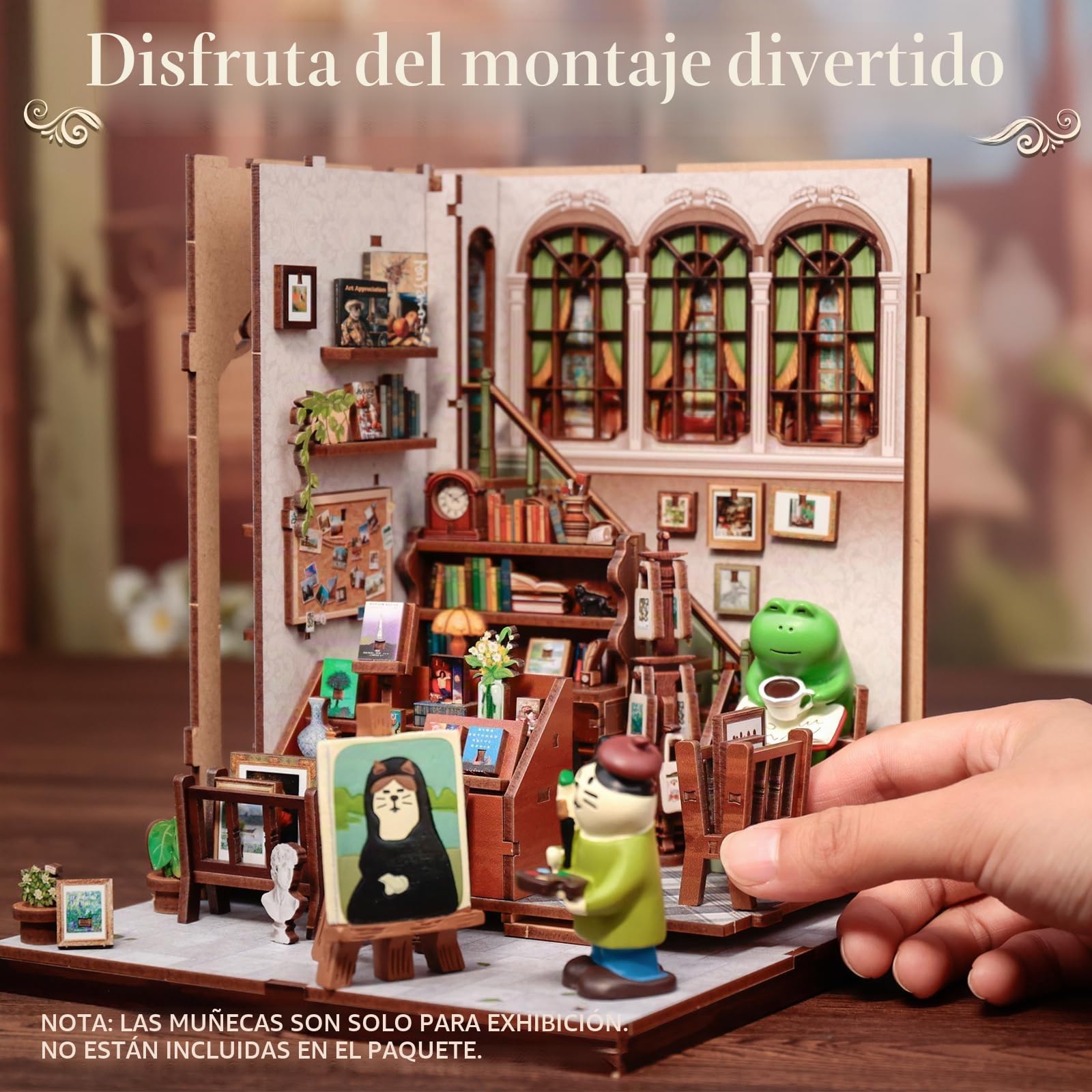 Kit Manualidades Creativo Mujeres Kit Book Nook Cutefun - Maqueta Casita Para Estantería, Con Luz LED, 242 Piezas (Sweet Marie) Book Nook Harry Potter Kit Manualidades Creativo Mujeres Kit Book Nook Cutefun - Maqueta Casita Para Estantería, Con Luz LED, 242 Piezas (Sweet Marie) Book Nook Harry Potter