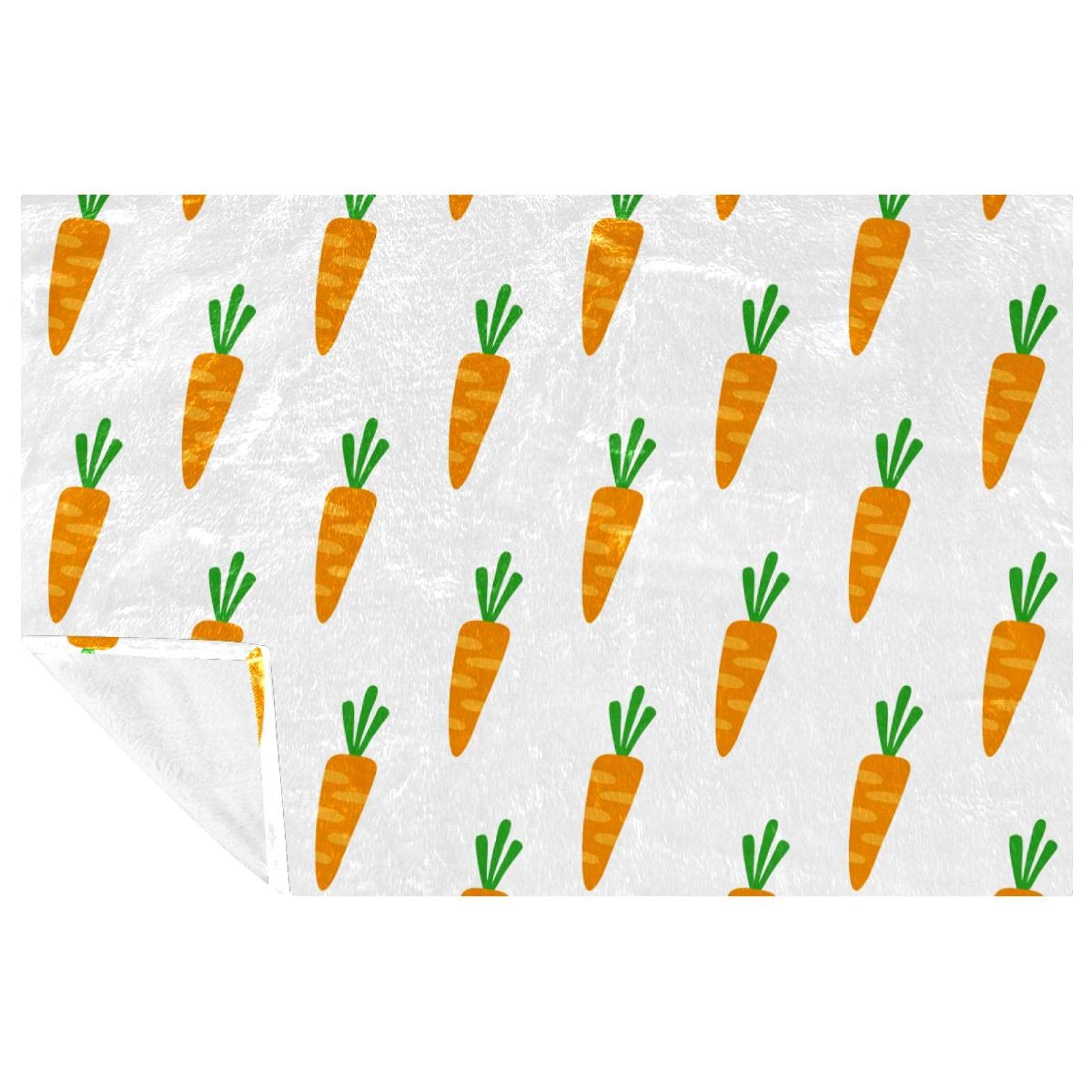 Couverture doudou carotte imprimée pour des moments de tendresse cocooning