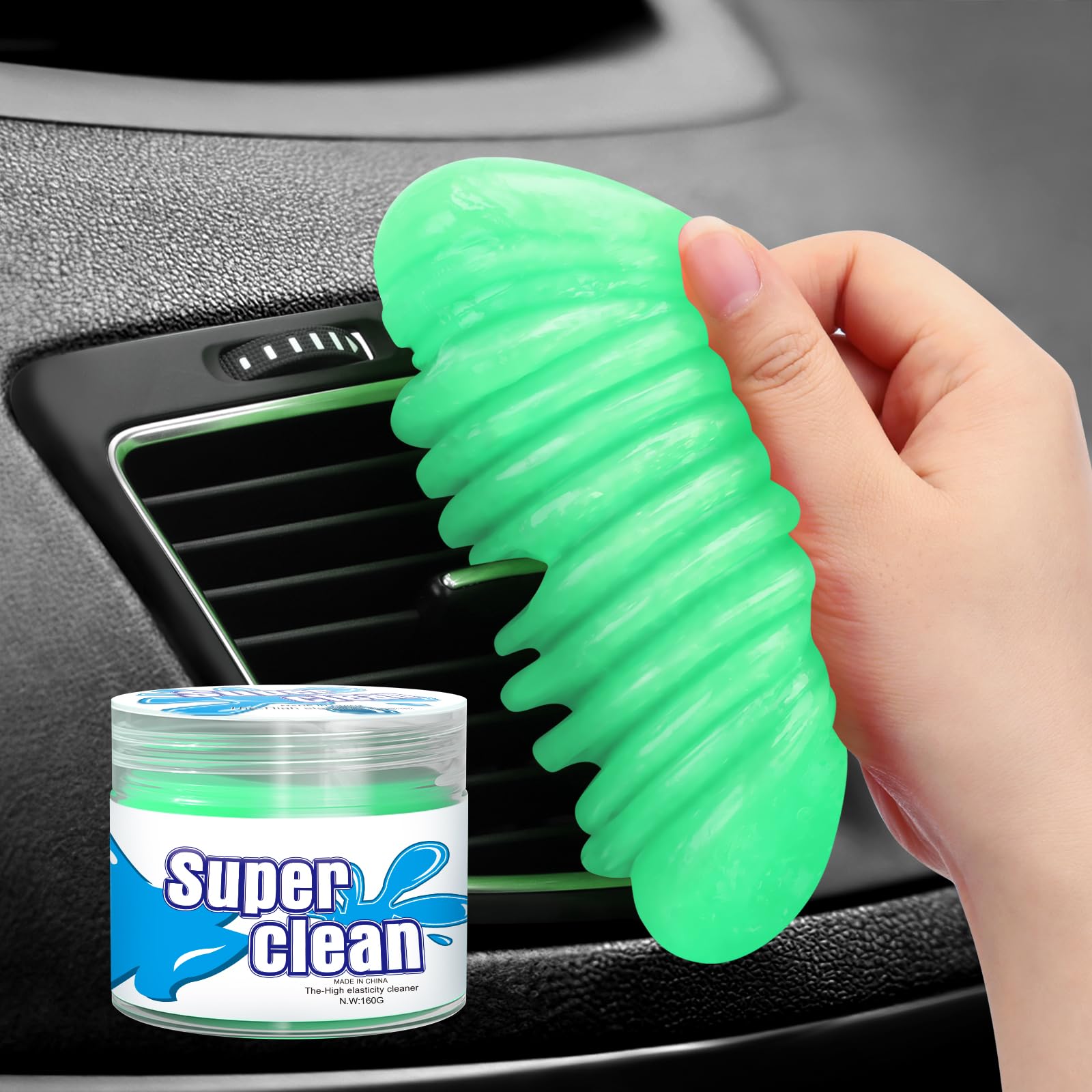 TeSabMi Car Cleaning Gel Car Cleaning Putty Car Putty Car Interior Cleaner Car Slime Car Detailing Kit Car Accessories Gifts for Men Women Stocking