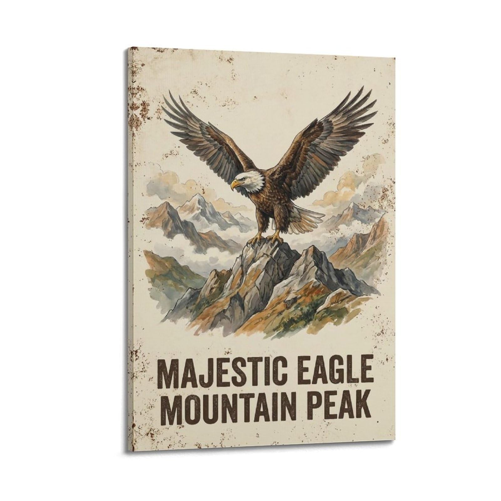 OKAHYS Mountain Adventure Poster Explore Wilderness Country Modern Decorative Canvas Prints - Ideal Wall Art for Family, Man Cave, Game Room, Boys & Girls Bedroom 24x36inch