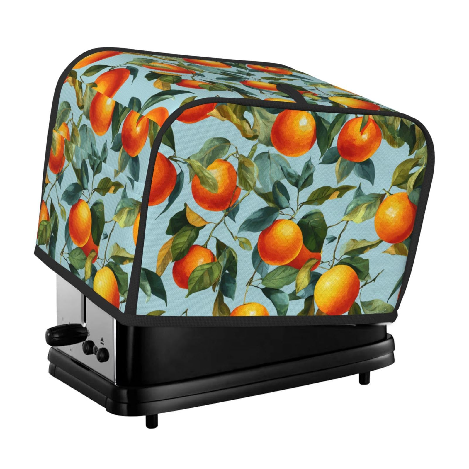 Smazdfxx As Pic Oranges And Green Leaves Toaster Cover 2 Slice Toaster Covers Bread Maker Cover Kitchen Small Appliance Covers Kitchen Accessories