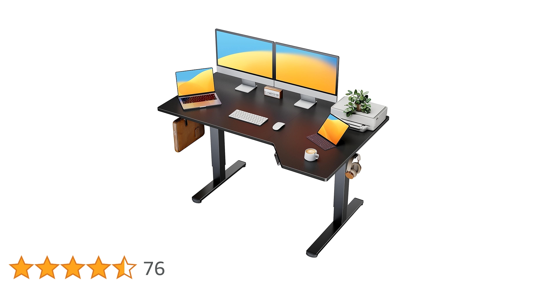 Amazon | ErGear L字 電動 昇降デスク スタンディングデスク 幅
