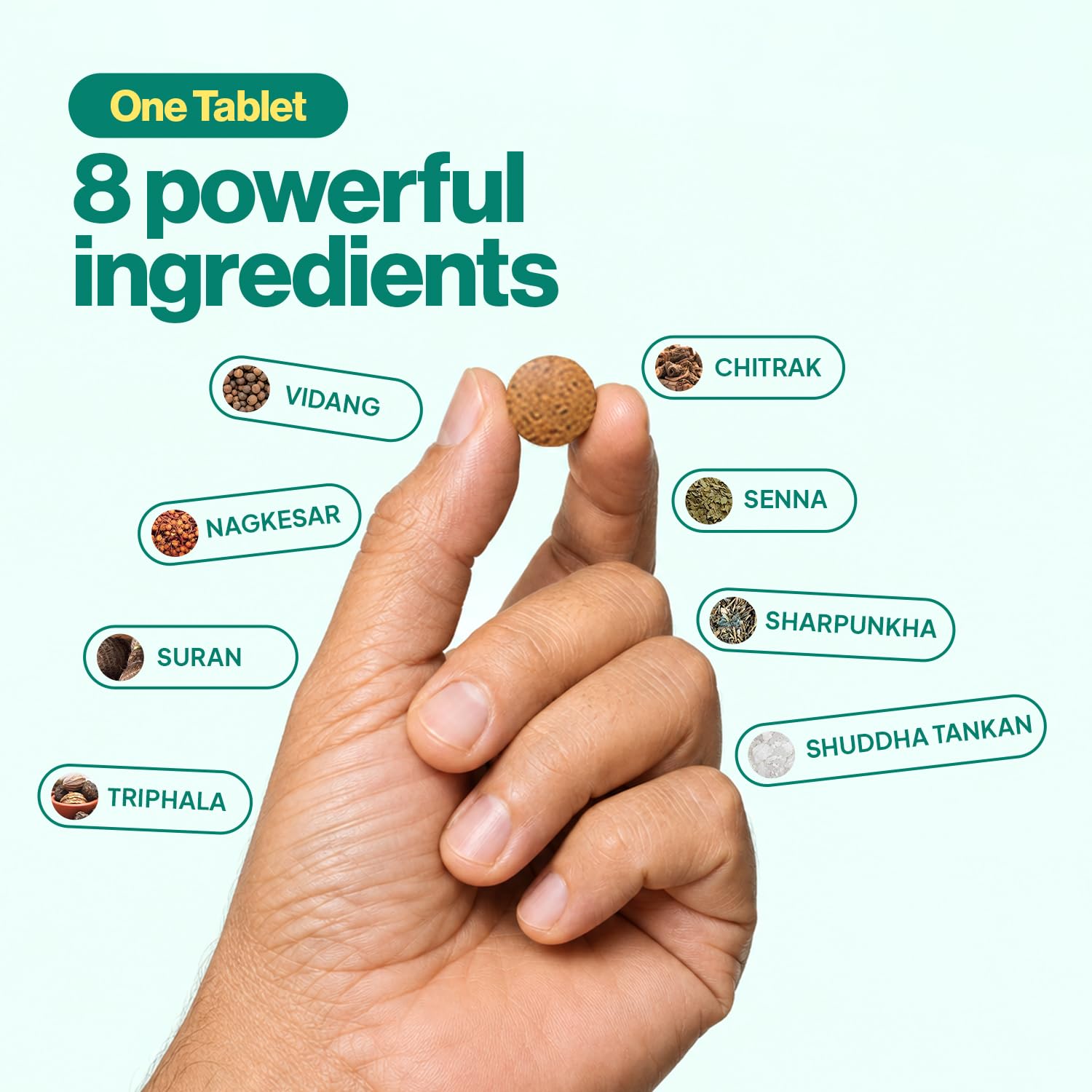 Ayuvya Pyle-Ease Tablets | Ayurvedic Hemorrhoid Care Supplement | 60 tablets | As Seen on Shark Tank 2