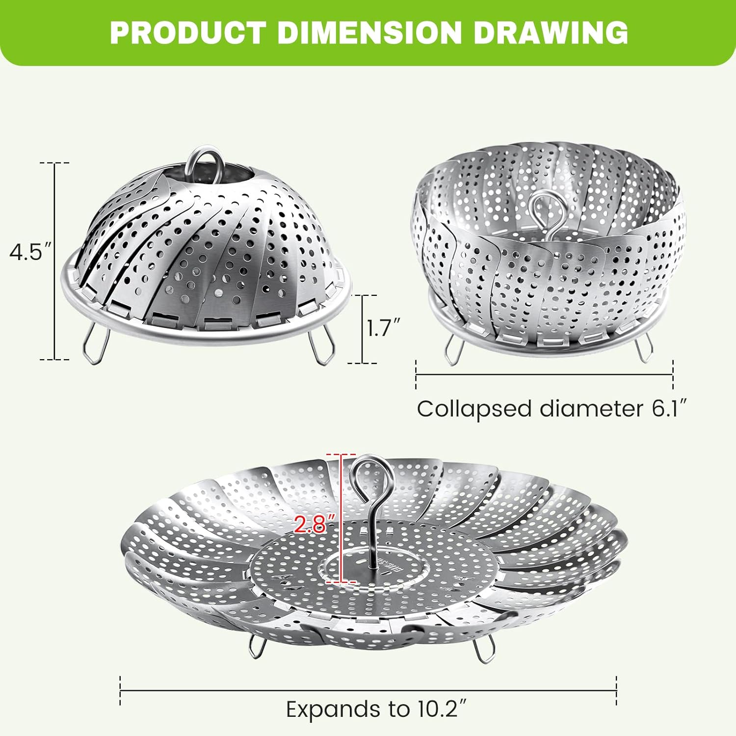 Elevate Your Cooking: Zocy Premium Stainless Steel Steamer Basket Review
