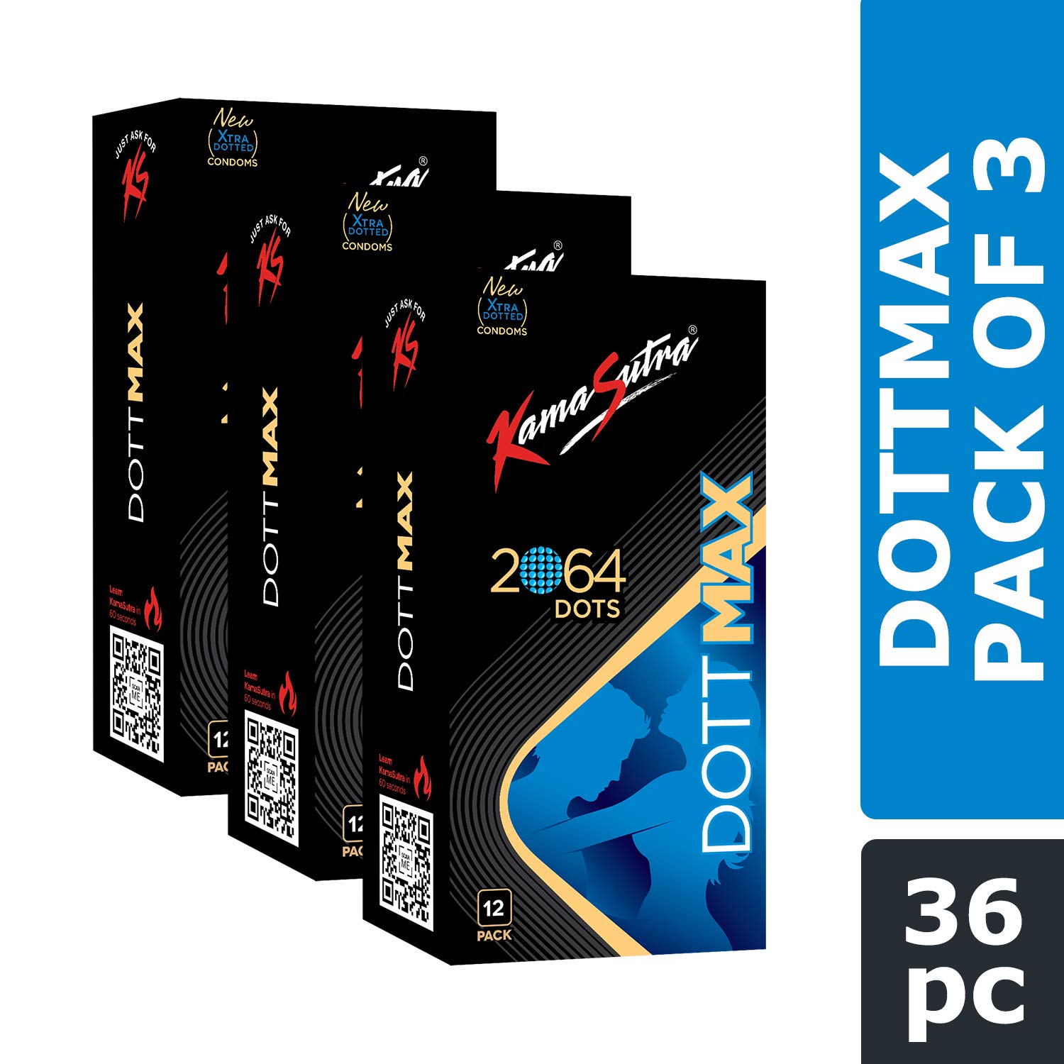 Buy KamaSutra Dottmax Condoms for Men 2064 Power Dots Made with