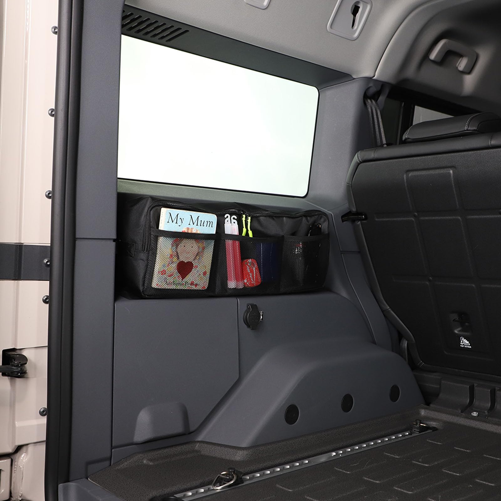PIUGILH Bolsa colgante para ventana lateral izquierda adecuada para granaderos INEOS 2020-2025,Bolsa de colgar ventana trasera izquierda,Organizador de coche