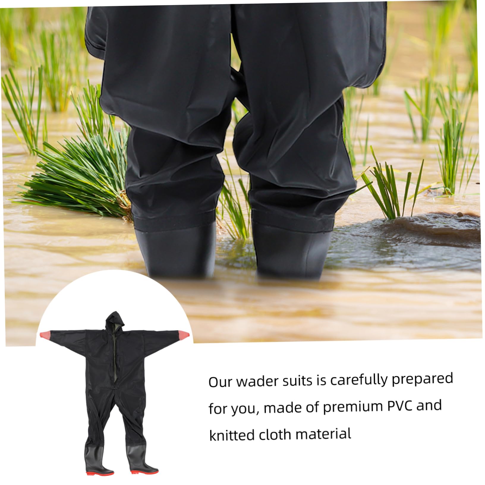 YARNOW Trajes De Vadeo para Hombres y Mujeres Impermeables para Exteriores Buceo Pesca Pantalones De Vadeo Trajes De Pesca Vadeo Trajes De Pesca Vadeadores De Pesca Botas