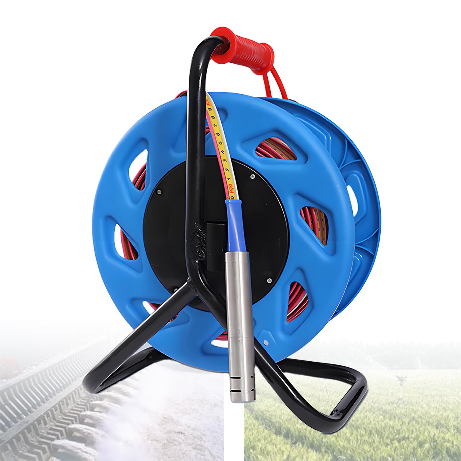 YNIYUJKL Water Level Meter With Stainless Steel Probe, 10-300M Steel Tape, Portable Groundwater Depth Gauge For Wells And Boreholes,20m