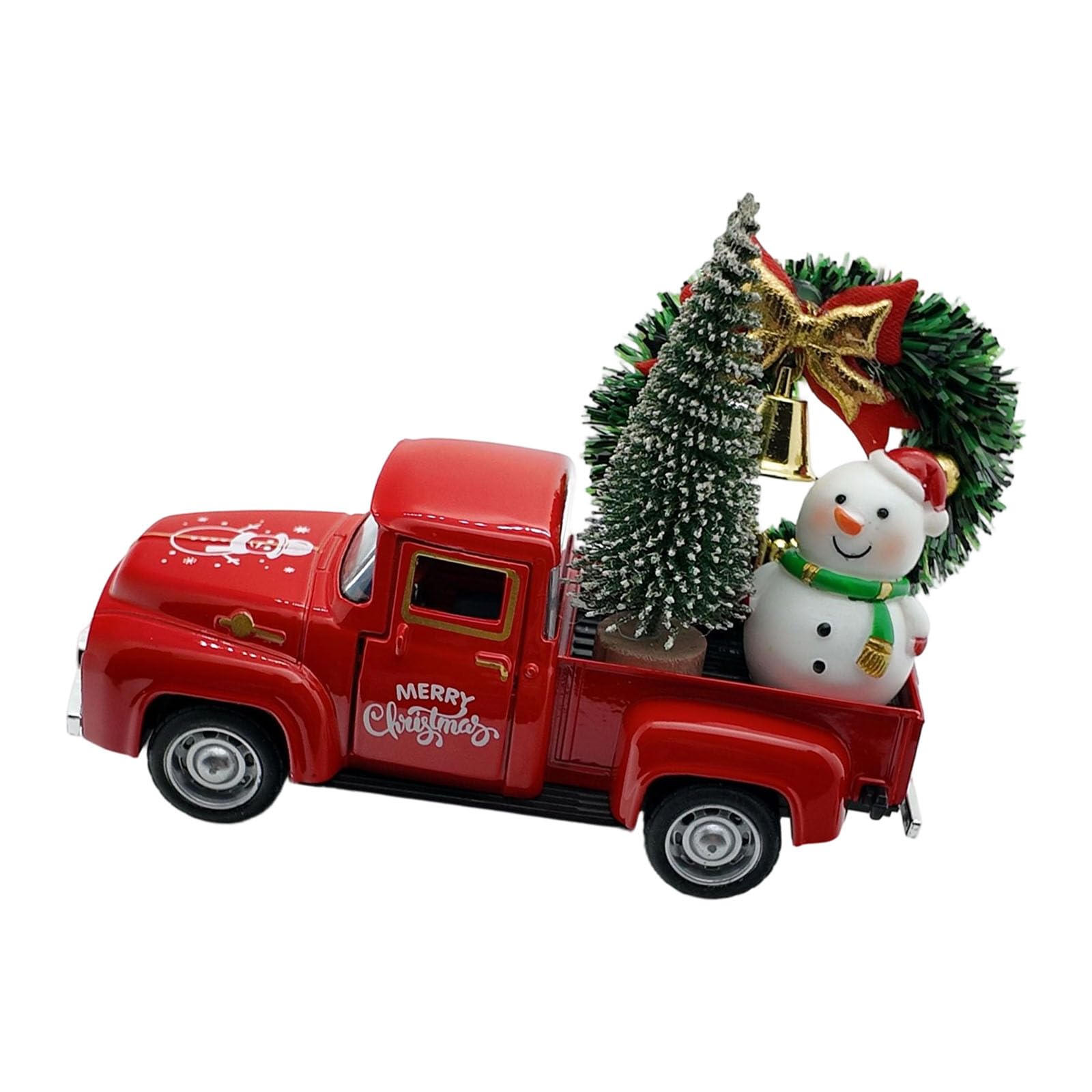 PQSIBBG Christmas Truck Pickup Decors Christmas Truck Decoration Farmhouse Tiered Tray Decors Table Centerpieces Home Decoration Decorations
