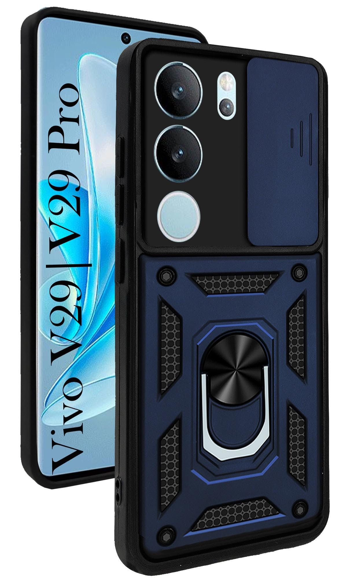 Jkobi Back Cover Case for Vivo V29 | Vivo V29 Pro 5G (Hybrid Dual Armor Polycarbonate | Metal Blue) (B0CW9X7MMY) Amazon Price History, Amazon Price Tracker