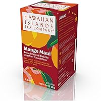 Vista 2 de HAWAIIAN ISLANDS TEA COMPANY Té de hierbas de coco y macadamia, todo natural - 20 bolsitas de té (1 cajas)