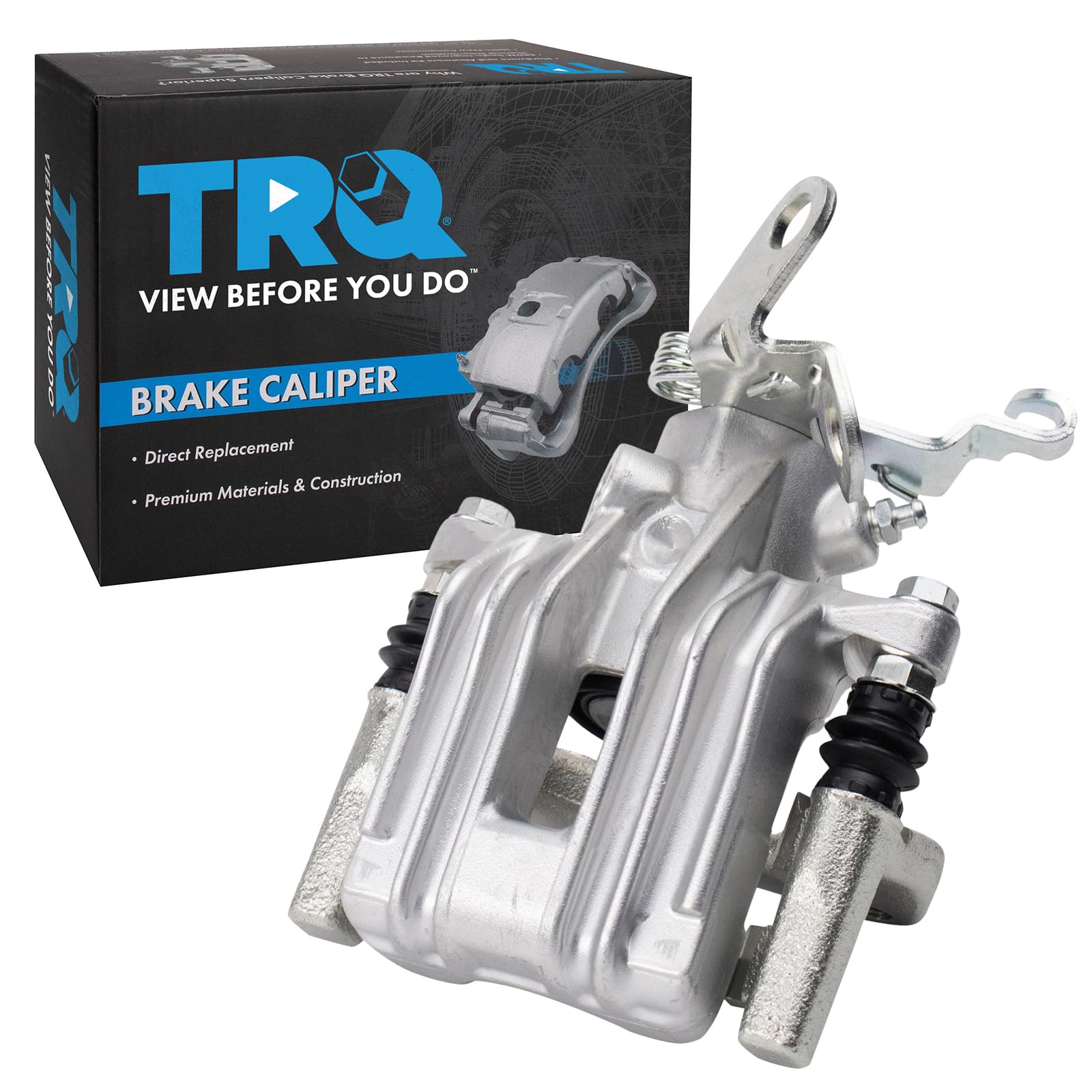 TRQ Rear Left Brake Caliper w/Bracket Drivers Side