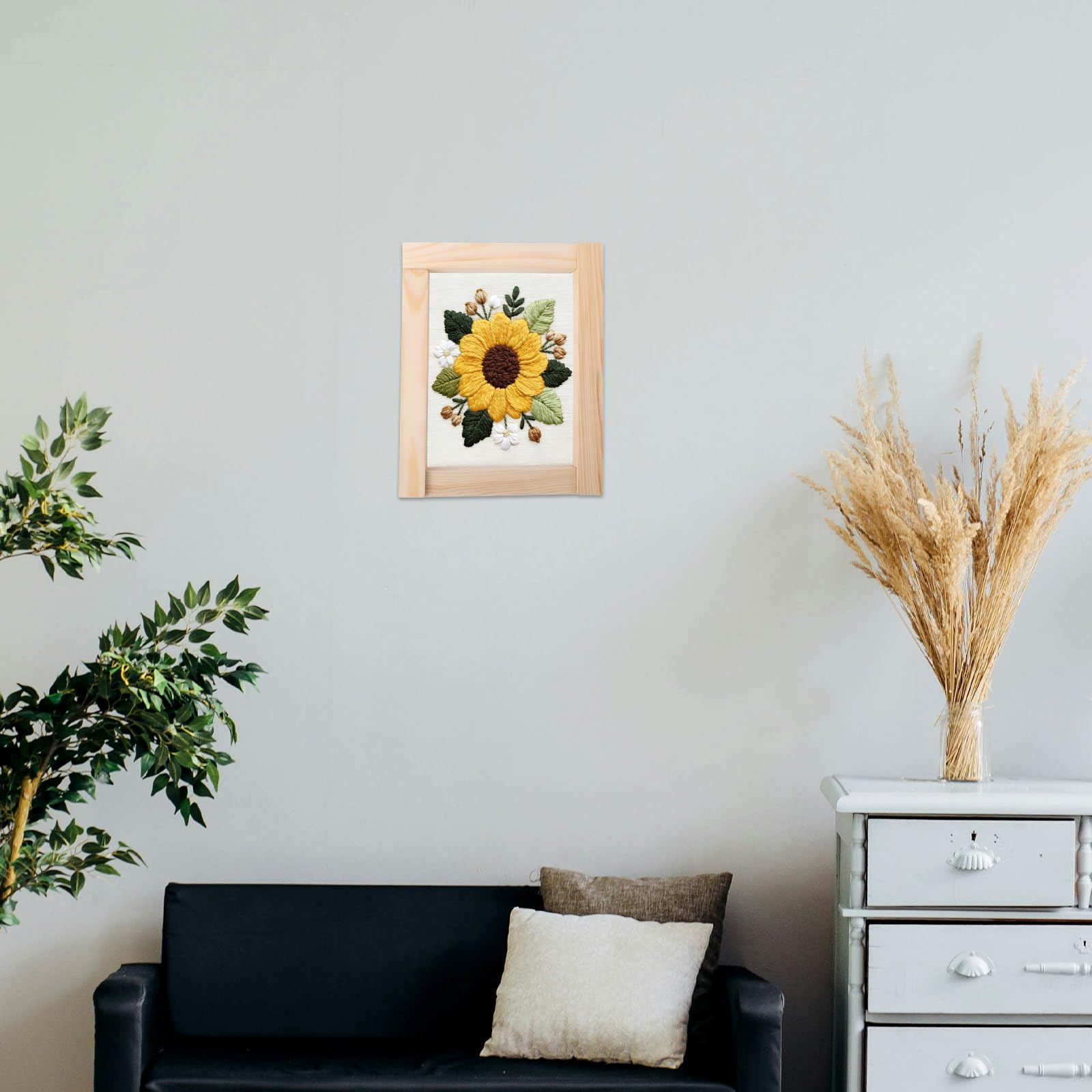 Penitue 24stk Needlepoint Spannrahmen Set, 6 Größen Holz Leinwand Verbindungs-Spannleisten für Handarbeit Stickerei Kreuzstich Rahmen Kit für DIY Bastel Kunst Präsentation Zubehör & Damen Geschenk