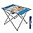 SUNNYFEEL Outdoor Folding Table | Lightweight Mesh Compact Camping Table, Roll Up Top 2 People Portable Camp Tables with Carry Bag for Picnic/Cooking/Beach/Travel/BBQ