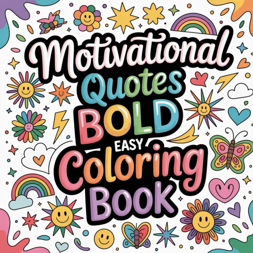 Motivational Quotes Bold Easy Coloring book: motivational quotes coloring book for adults relaxation focus simple, inspirational sayings color book ... coloring book for teens creativity focus easy
