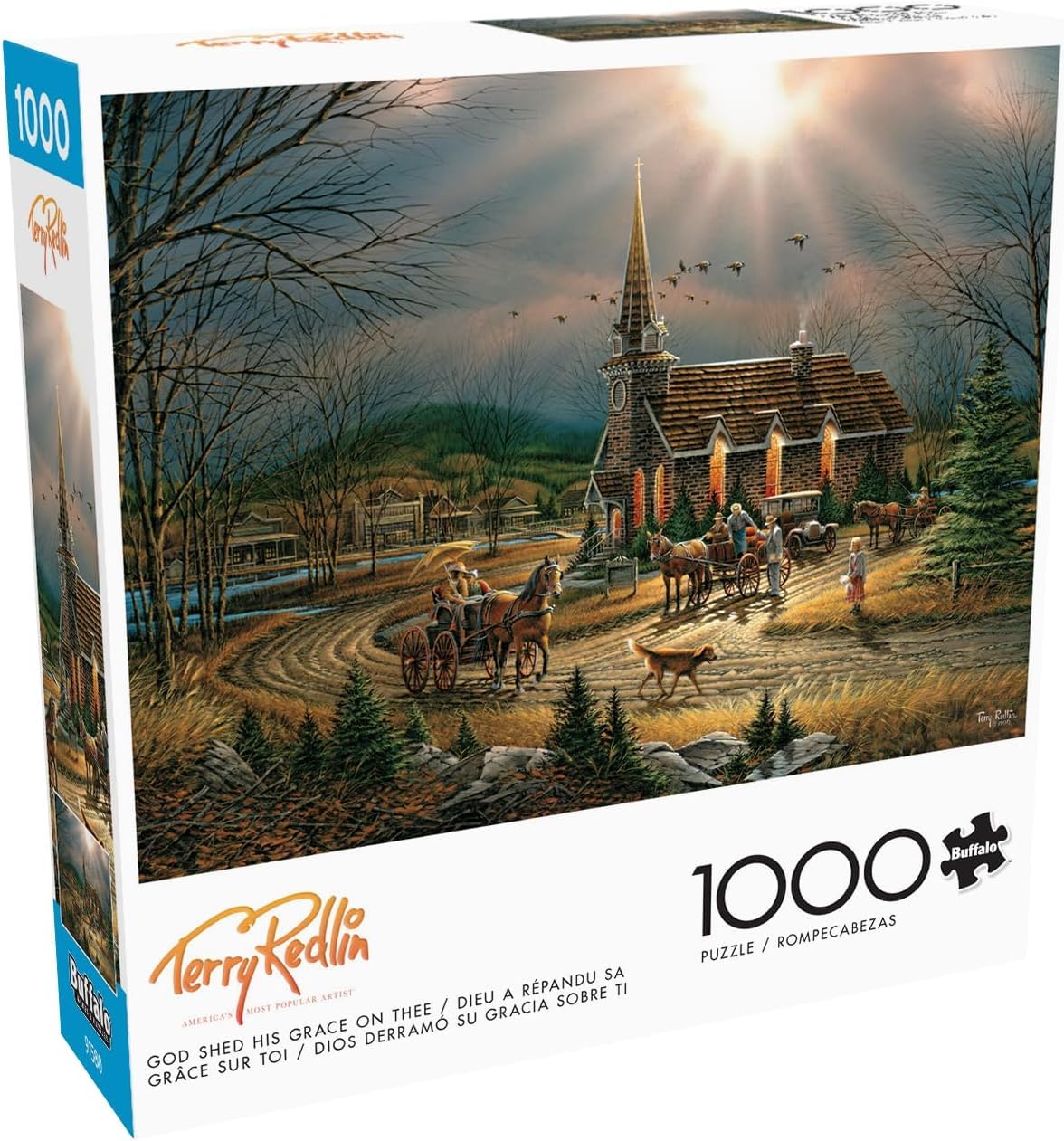 Buffalo Games - Terry Redlin - God Shed his Grace on Thee - 1000 Piece Jigsaw Puzzle for Adults -Challenging Puzzle Perfect for Game Nights - Finished Size is 26.75 x 19.75