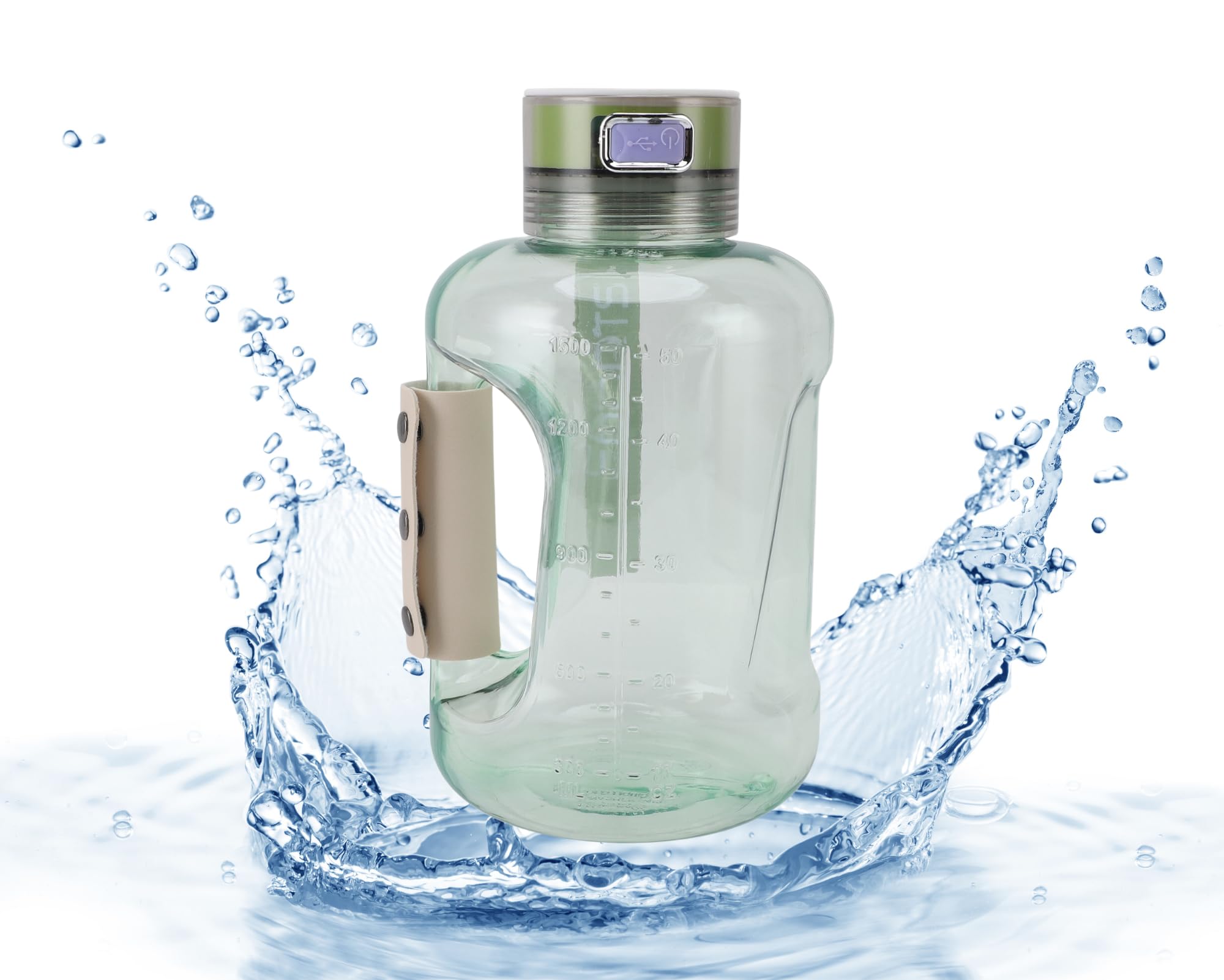 1,5l Bottiglia Acqua Idrogeno Portatile Con Tecnologia PEM Genera Acqua Ricca Di - Foto 8