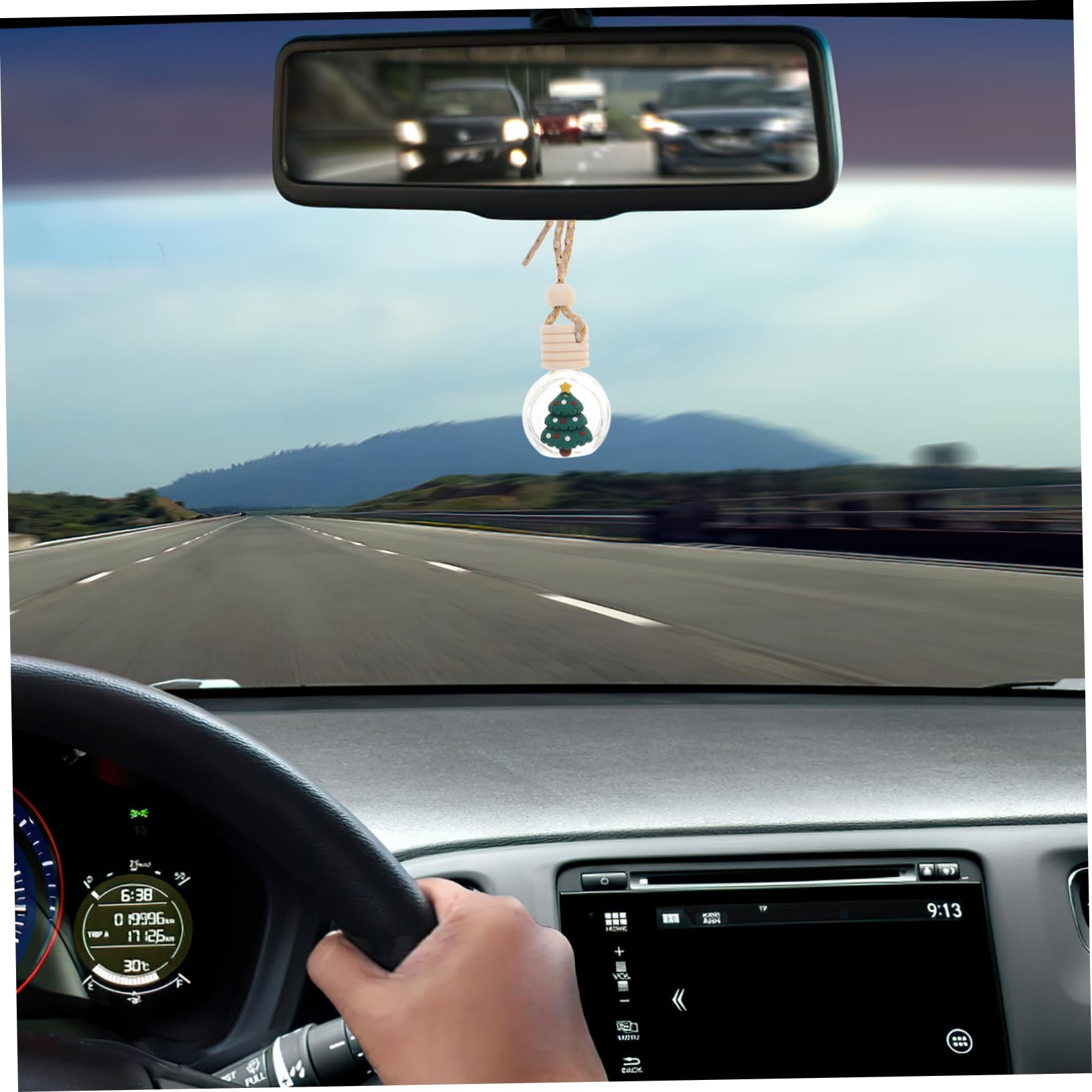20piezas Difusores De Esencial Colgantes De Navidad Para Coche Decoración Festiva y Aromaterapia Botellas Vacías Para Ambientador Creativos Para Hogar y Oficina