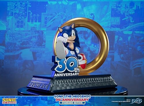 Miniatura 4 de First4Figures SONIC30ST Sonic The Hedgehog - Estatua de resina color negro