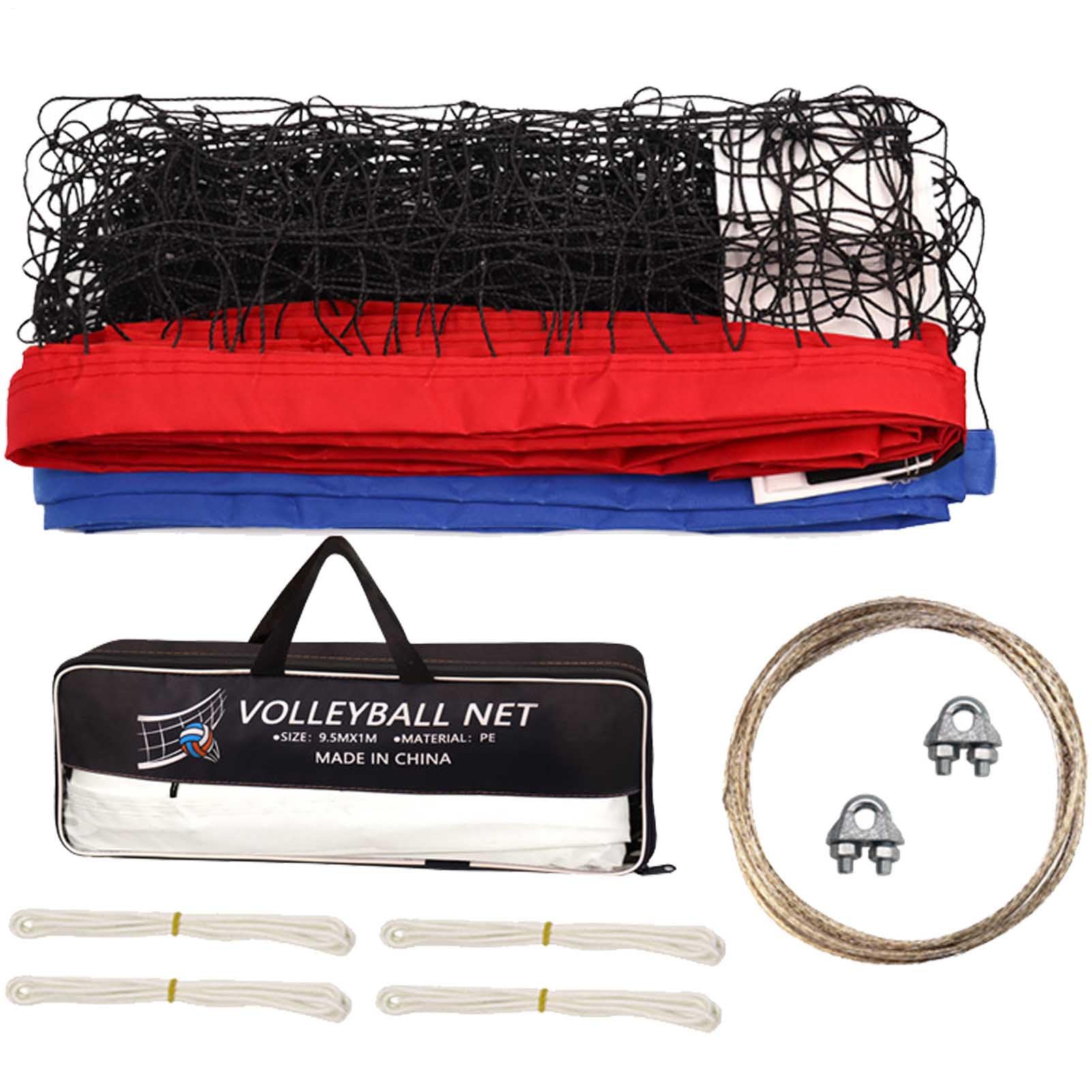 Rete da pallavolo per esterni, 90 x 0,9 m, resistente rete in polietilene