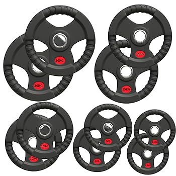 ★送料無料★8枚セット65kg バーベルプレート ウエイトプレート 新品 Amazon.co.jp: □大手24時間ジムも導入□バーベルプレート