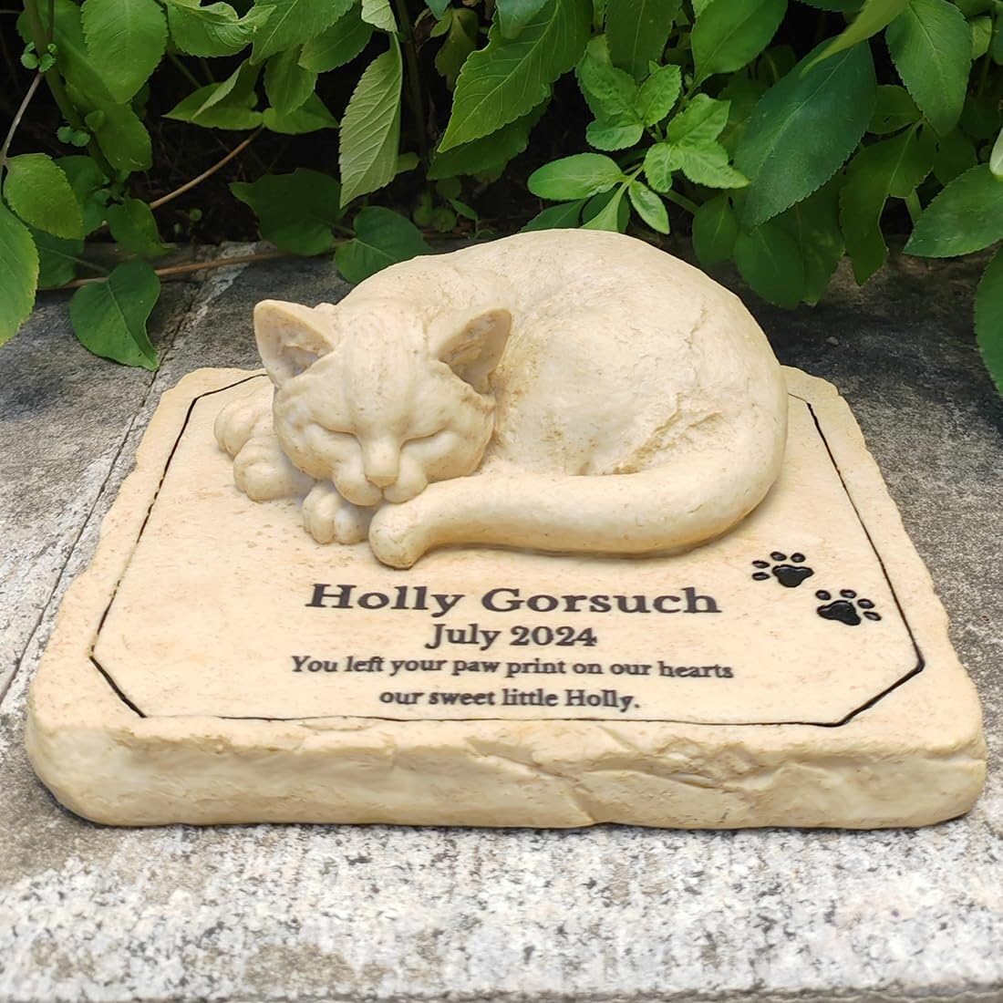 Piedra Conmemorativa for Gatos Personalizada: Recuerdo Personalizado for su Querida Mascota