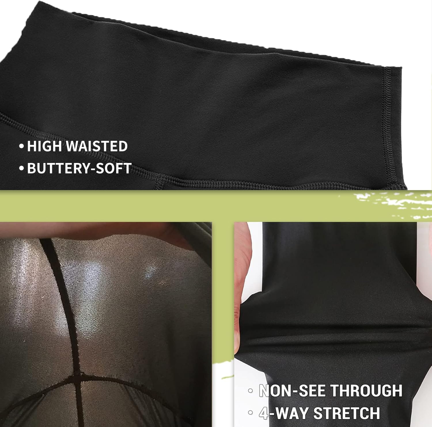 Amazon.com: NexiEpoch Leggings for Women Plus Size-High Waisted L-XL-3XL Tummy Control Soft 